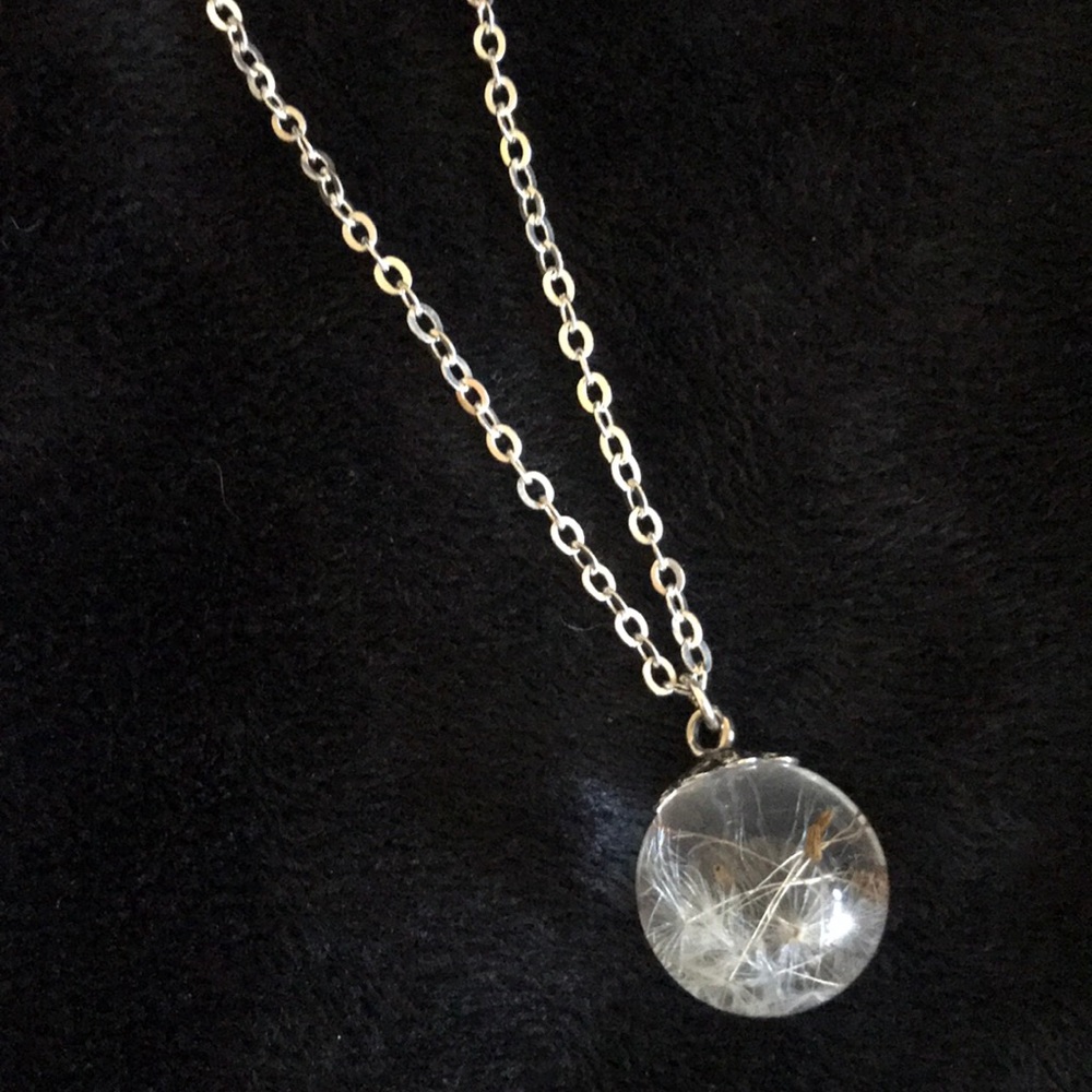 Dandelion Wish Statement Necklace